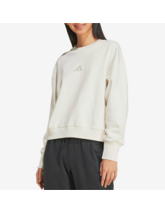 Felpa Donna Adidas ALL SZN Fleece Loose - Bianco 2