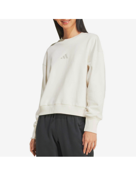 Sweat-shirt ample en polaire Adidas ALL SZN pour femme - Blanc