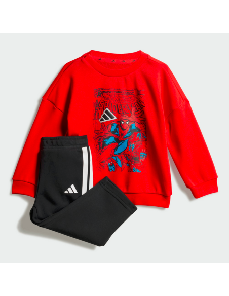 Chándal Adidas Marvel Spider-Man para niños - Rojo/Negro