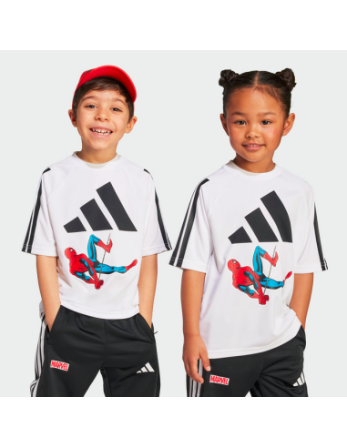 T-shirt unisexe Adidas Marvel Spider-Man - Blanc