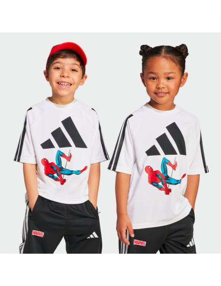 T-shirt unisexe Adidas Marvel Spider-Man - Blanc