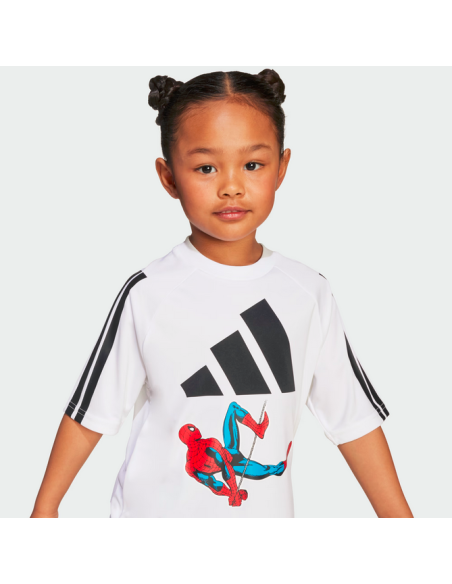 T-shirt unisexe Adidas Marvel Spider-Man - Blanc
