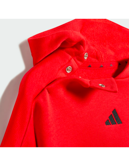 Tuta Bambino Adidas Essentials - Rosso/Nero