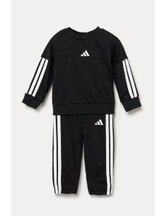 Tuta Bambino Adidas 3-Stripes - Nero/Bianco