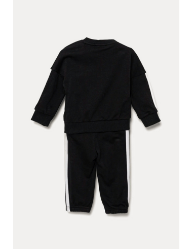 Chándal Adidas 3 Rayas para Niños - Negro/Blanco