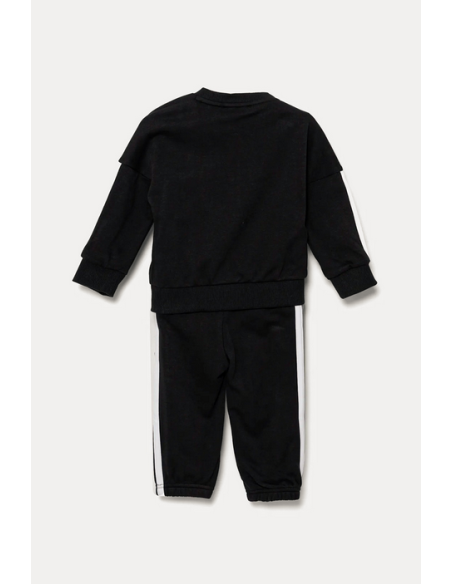Tuta Bambino Adidas 3-Stripes - Nero/Bianco