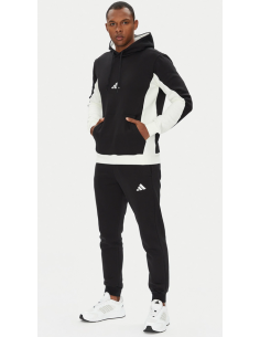 Tuta Uomo Adidas Colorblock - Nero/Bianco
