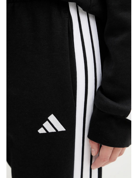 Pantalones Adidas Essentials 3-Stripes Fleece Slim para mujer - Negro