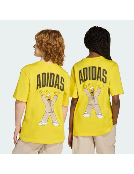 T-shirt Unisex Adidas The Simpsons - Giallo