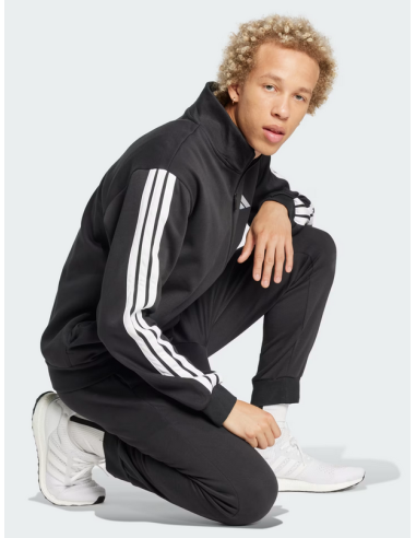 Adidas 3-Streifen Herren Trainingsanzug - Schwarz