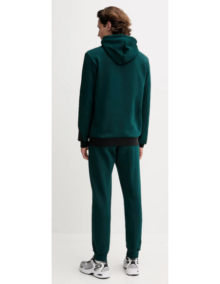 Survêtement à capuche Adidas Fleece Colorblock pour homme - Vert/Noir