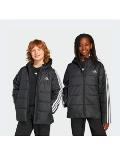 Giubbotto Unisex Adidas Essentials 3-Stripes - Nero/Bianco