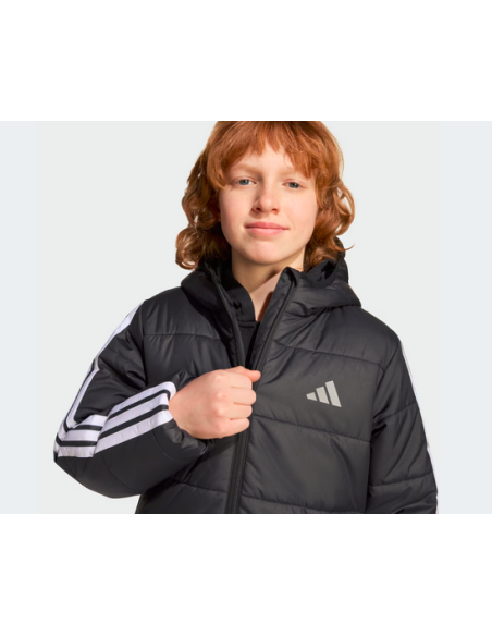 Veste unisexe Adidas Essentials 3-Stripes - Noir/Blanc