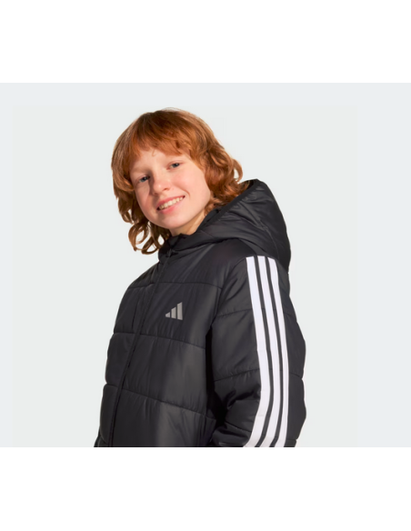Giubbotto Unisex Adidas Essentials 3-Stripes - Nero/Bianco