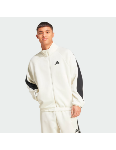 Adidas Damen Stadium Jacke - Weiß/Schwarz