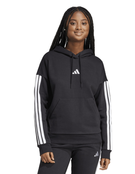 Adidas Sportswear Essentials 3-Streifen Damen Sweatshirt - Schwarz