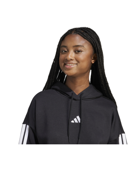 Adidas Sportswear Essentials 3-Streifen Damen Sweatshirt - Schwarz