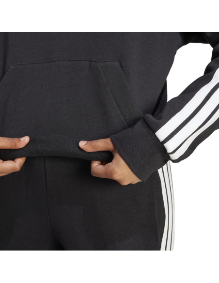 Adidas Sportswear Essentials 3-Streifen Damen Sweatshirt - Schwarz