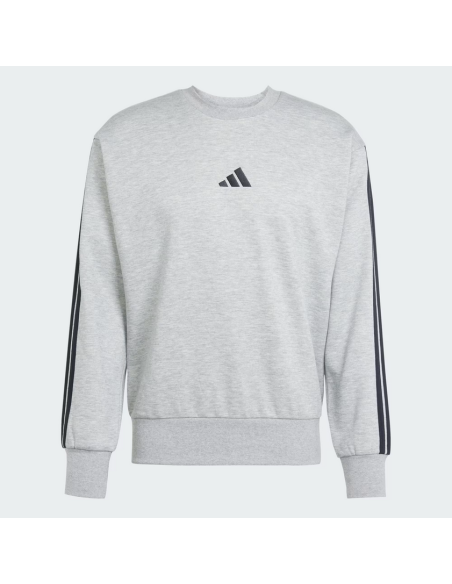 Sudadera Adidas Essentials 3-Stripes para hombre - Gris/Negro