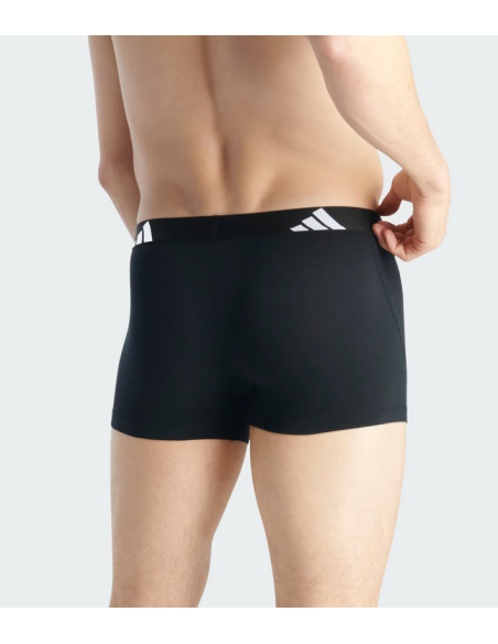 Tre Boxer Uomo Adidas Active Flex Cotton - Nero/Grigio/Bianco