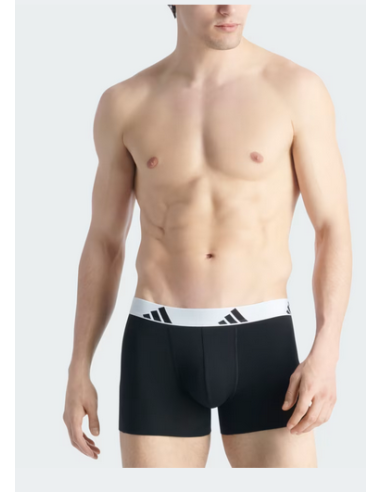 Due Boxer Uomo Adidas Active Flex Cotton - Nero
