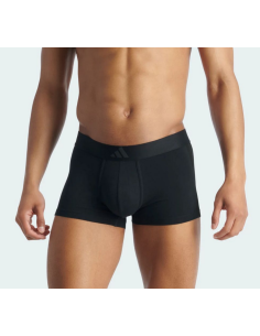Two Adidas Active Flex Cotton Men's Boxer Shorts - Black
