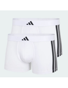 Due Boxer Uomo Adidas Active Flex Cotton - Bianco