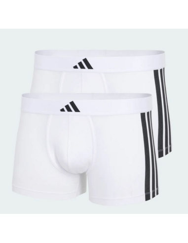 Due Boxer Uomo Adidas Active Flex Cotton - Bianco