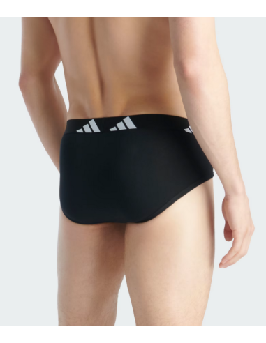 Tre Slip Uomo Adidas Active Flex Cotton - Nero