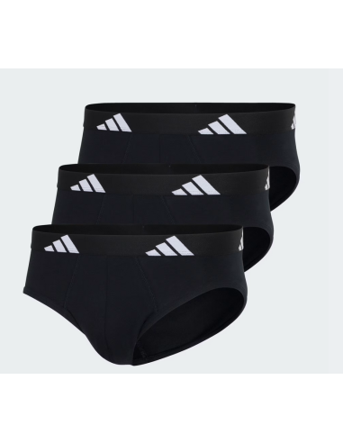 Tre Slip Uomo Adidas Active Flex Cotton - Nero