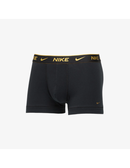 Three Nike Everyday Cotton Stretch Boxers - Black/Red/Yellow