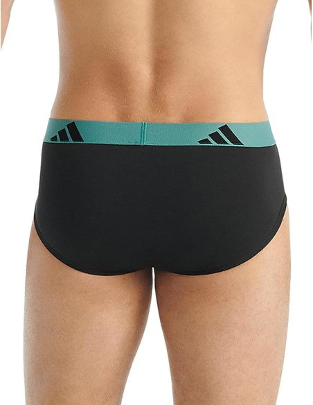 Tre Slip Uomo Adidas Active Flex Cotton - Nero