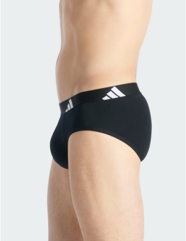 Due Slip Uomo Adidas Active Flex Cotton - Nero
