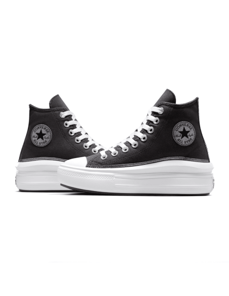 Converse Chuck Taylor All Star Move Platform Glitter pour femmes - Gris