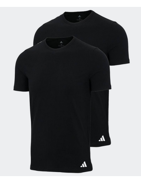Camiseta Adidas Active Flex Cotton Crew Neck 2pk - Hombre - Negro