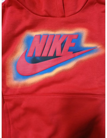 Tuta bambino Nike Fleece - Rosso/Nero