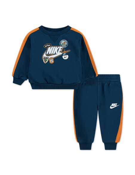 Tuta Bambino Nike Sweatpants - Blu/Arancio