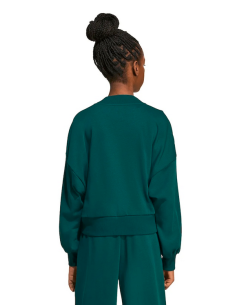 Felpa Ragazza Adidas Retrò Varsity - Verde 2