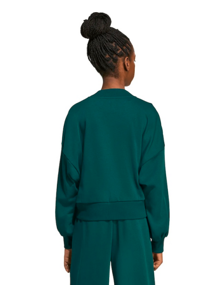 Adidas Retro Varsity Mädchen-Sweatshirt – Grün