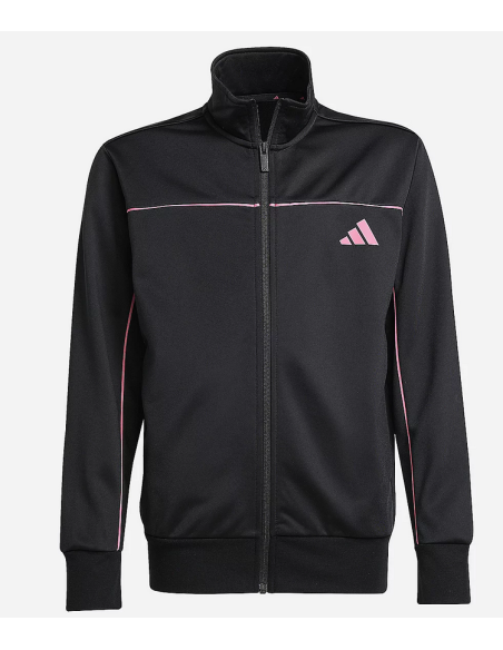 Adidas Tricot Colour Pop Trainingsanzug für Mädchen – Schwarz