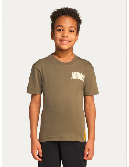 Adidas The Simpsons Kids' T-Shirt - Army Green