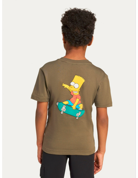 Adidas Simpsons Kinder-T-Shirt – Armeegrün
