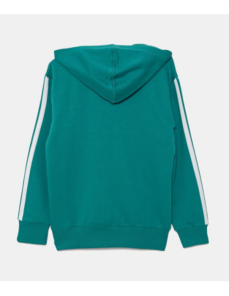 Felpa Ragazzo Adidas Seasonal Essentials Tiberio 3-Stripes - Verde