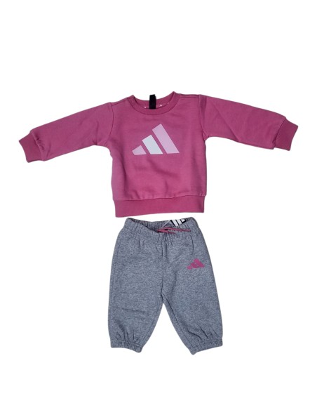 Adidas Essentials Trainingsanzug für Mädchen - Rosa/Grau