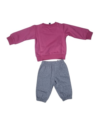 Adidas Essentials Girls' Tracksuit - Pink/Grey