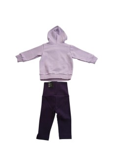 Tuta Bambina Adidas Hooded Fleece Jogger - Viola 2