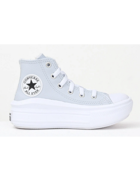 Converse Chuck Taylor All Star Move Fuzzy-Lining Platform Chaussures pour filles - Grises