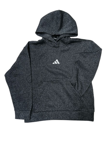 Felpa Donna Adidas ALL SZN Holiday Glitter Fleece Loose - Grigio