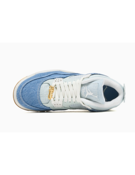 Air Jordan 4 Retro Tex "Denim" Shoes - Light Blue