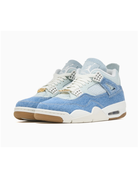 Air Jordan 4 Retro Tex "Denim" Shoes - Light Blue